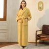 Mens & Womens Luxurious Extra Long Fleece Bathrobe - Thick, Plush, Plus Size Autumn/Winter Pajamas for Couples