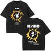 Legendary Russia Rock Band Viktor Tsoi Kino Vintage Washed Tshirts Men Women Clothing Fashion Oversized Cotton Casual T Shirt