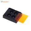 1PCS 4 Holes Dental Shading Light Box Composite Resin Mixing Well Light-proof Storage Hading Color Toning Case Dentist Material