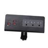 Desk Clamp Power Strip 15A 1875W 3 AC Outlets 3 USB A 1 PD20W USB C Ports Desktop Edges Mount Power Strip Surge