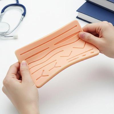 Reusable Surgical Suture Kit Pad Silicone Skin Wounds Suture Practice Traumatic Simulation Wounds Training Teaching Model