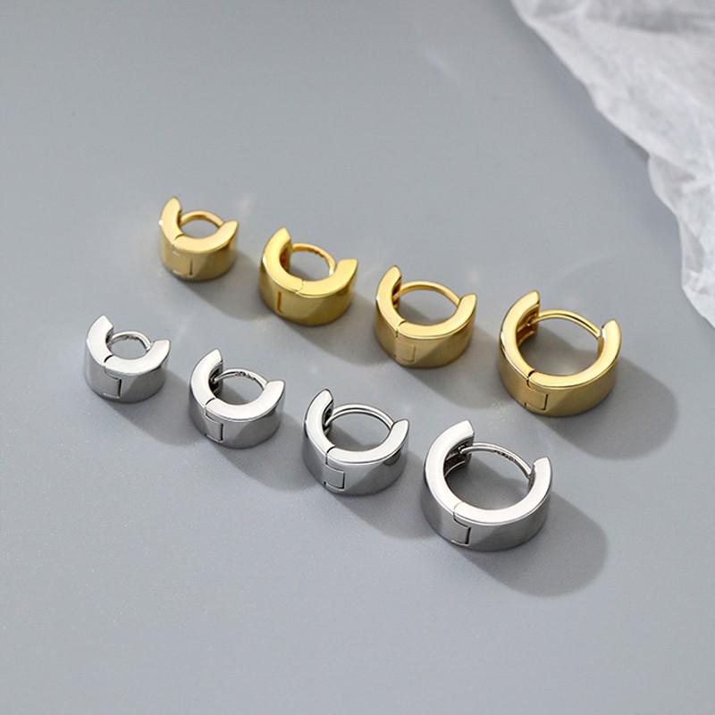 2025 Shiny Wide Hoop Earrings - Niche, Stylish, and Versatile Ear Bone Rings for Women