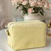 Personalized Striped Makeup Bag - Custom Embroidered Travel Toiletry Organizer