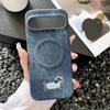 Couple Design Cowboy Cloth Texture Leather Magnetic Charge Case For Google Pixel 10 9 Pro XL 8 7 A/Pro Anti-fall Protector Cover
