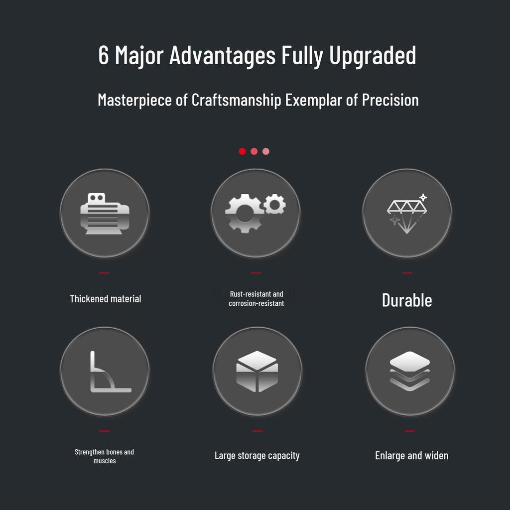 Industrial Grade Large Capacity Portable Toolbox with Multifunctional Storage for Automotive Repair