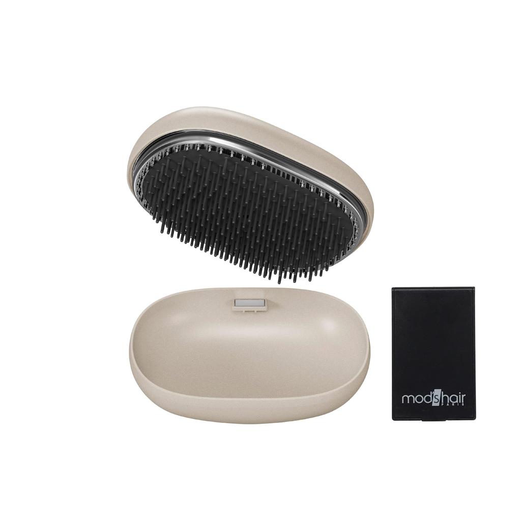 Stylish Base Up Brush and Hair comb for smooth hair [mod's hair] (MHB-7040-AG) [Cute round! Easy-to-comb hairbrush] women, hair, anti-static brush,
