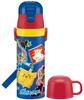 Skater Stainless Steel Water Bottle with SKDC4 Kids' 2-Way Cup, Pokémon Design, 430ml,