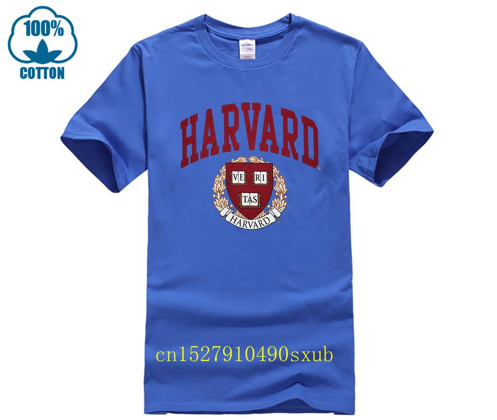 T-shirt Harvard per Adulti Bianca Manica Corta Maglietta Grafica Universitaria Per Uomini Donne