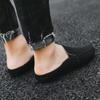 Men Shoes Breathable Linen Shoes Fashion Soft Sole Flat Shoes Non-slip Driving Casual Shoe Loafers Outdoor Slip on Men Slippers