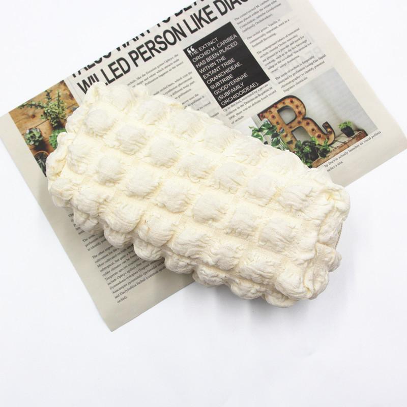 Lattice Case Pencil Cosmetic Bag With Soft Fabric High Storage Gift Capacity