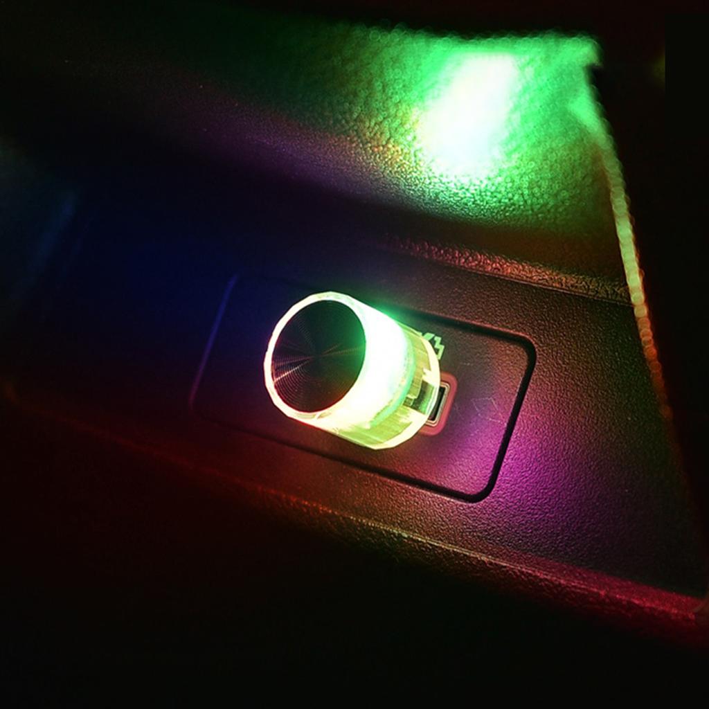 Mini USB LED Atmosphere Lights Decorative Lamp For Party Ambient Modeling Automotive Portable Plug Play Auto Interior