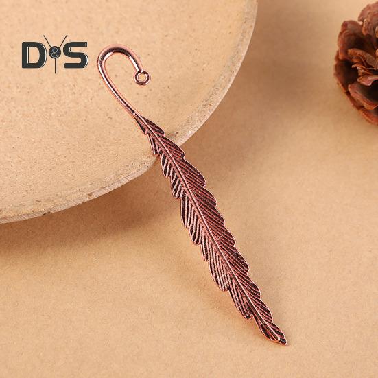 2 Stücke Feder Lesezeichen Metall Lesezeichen Seite Lesen DIY Geschenke Schreibwaren für Home Study Schule Büro