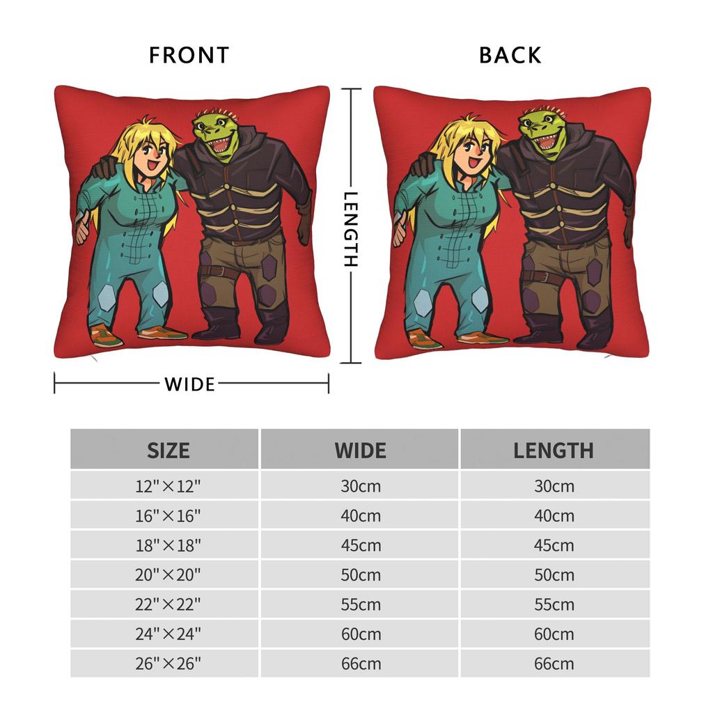 Dorohedoro Nikaido And Caiman Pillow Case Custom Pillow Cover Cute Funny Pillowcases For Office Car Home Decor
