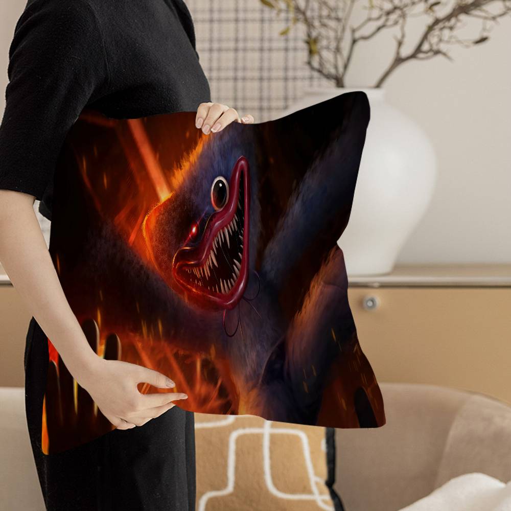 H-Huggy W-Wuggy Pillow Anime Pillow Sofa Bed Head Pillow Cover Cushion Cover 45x45 Cm Fashion