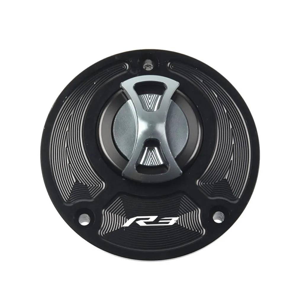 For YAMAHA YZF R1 R1M R7 R6 R15 R15M R3 Fuel Gas Tank Cover Quick Release Rotate Aluminum Oil Cap Racing Motorcycle Accessories