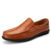 Spring and Summer Men's Casual Leather Shoes Large Size Lazy Shoes British Cowhide Beanie Shoes Trendy Shoes Men's Shoes Trendy Shoes