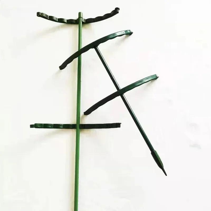 

2pcs/Set Plastic Plant Support Pile Stand for Flowers Semicircle Greenhouse Fixing Rod Holder Orchard Garden Bonsai Tool S зелёный