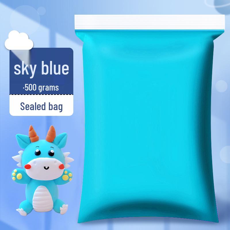Children's Green Clay Bubble Pack - Single Color Refill with Black Plasticine for Kindergarten