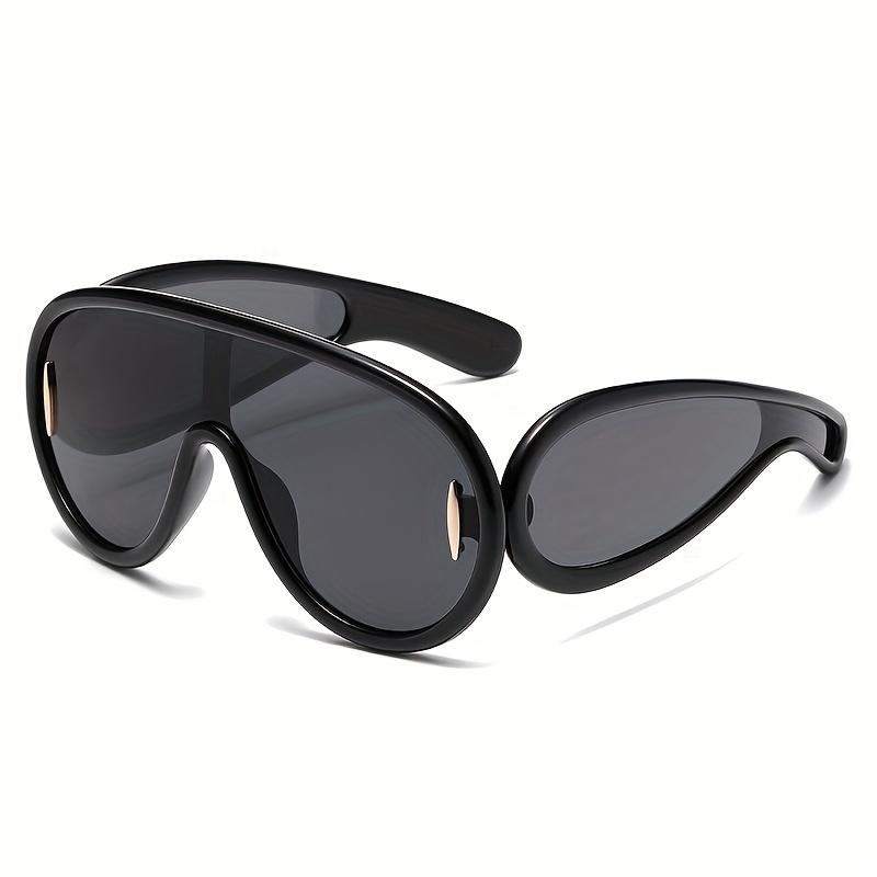 

Personalized Sunglasses Frog Mirrors Internet Celebrity Exaggerated Sunglasses Uv Anti-Hip Hop Glasses 3950