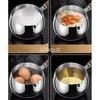 316 Stainless Steel Milk Saucepan with Lid Round Pasta Pot Cookware Stockpot Stovepot for Hotel Camping Restaurant 12 14cm