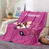 Custom Name Mysterious Creature Portrait Blanket for Couch & Bed, Plush Cozy Fuzzy Blanket Super Soft & Warm Blankets for Fall and Winter. 0908141