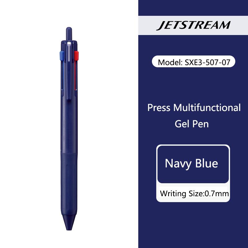 uni JETSTREAM 3 in 1 Multifunction Ballpoint Pen,colores 0.5mm Black/Red/Blue Core boli multifunción Retractable For Note Writin