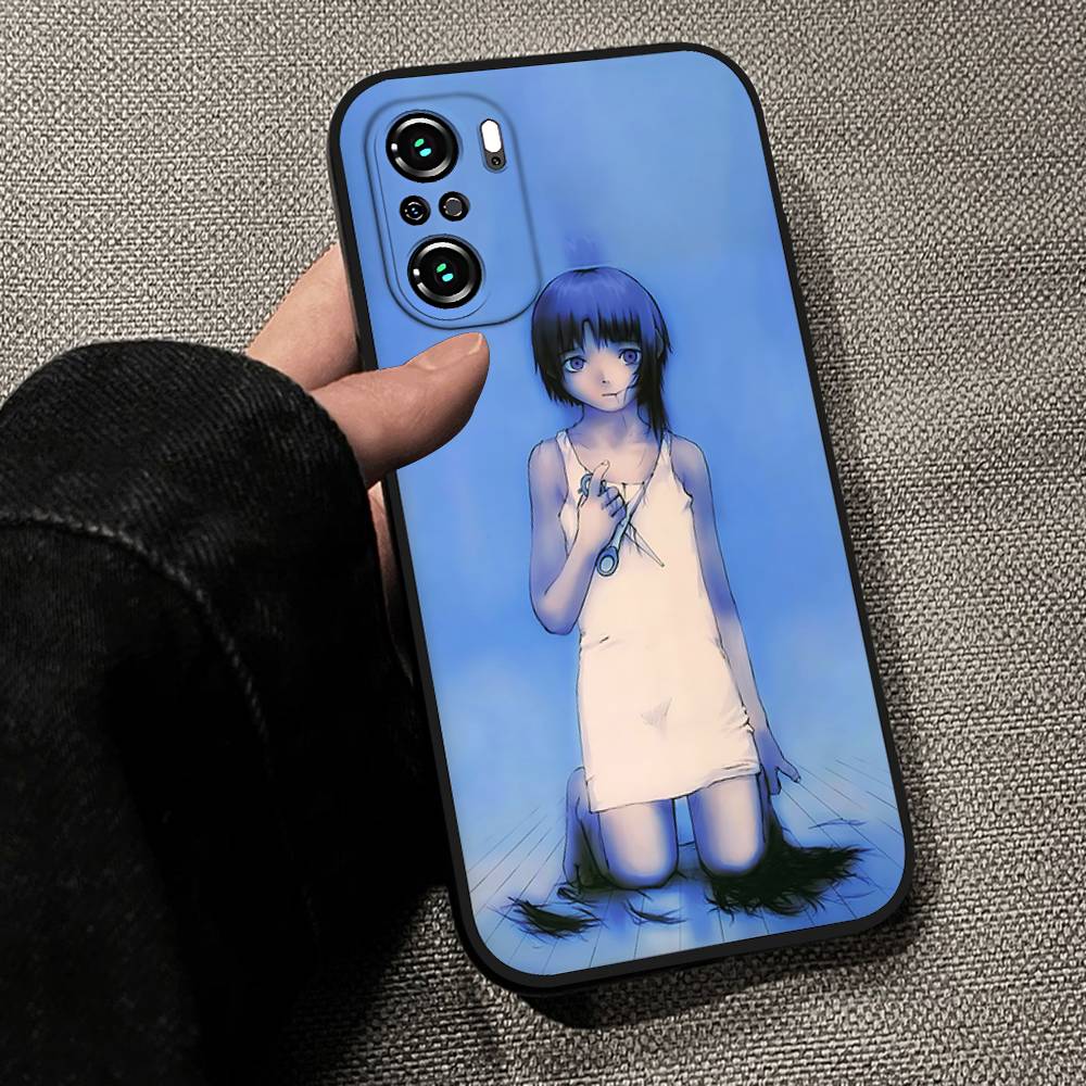 Anime S-serial Experiments Lain Phone Case For Xiaomi Redmi 13 12 13 12C 14C Redmi Note 14 13 12 Pro Plus 12S 11S 11 10S Soft C