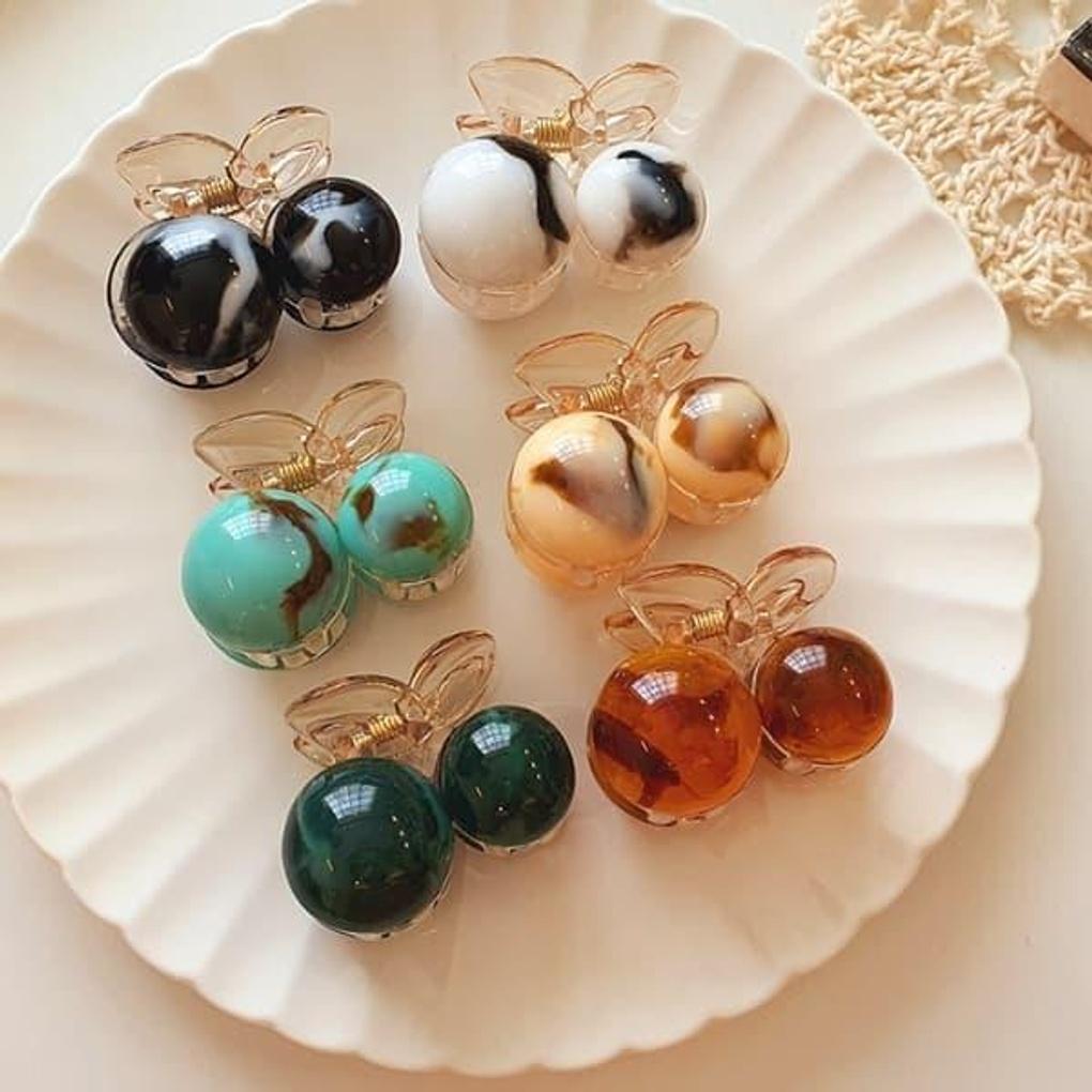 Women's Cherry Mini Hair Clips (available in various colors)