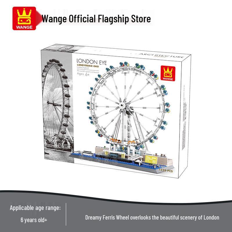 

Wange Micro Blocks Ferris Wheel Devil s Eye Building Toy, Compatible with Lego