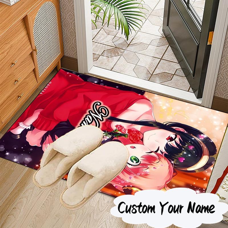 Custom Name Anya Sweet Fan family Carpet, Chair Rug,Area Rug for Office Bedroom living rooms bedroom, Doormat decor Christmas fan gifts