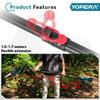 Yofidra Brushless 8Inch Telescoping Pole Electric Chainsaw High Branch Saw Garden Pruning Power Tool For Makita 18V Battery Pin