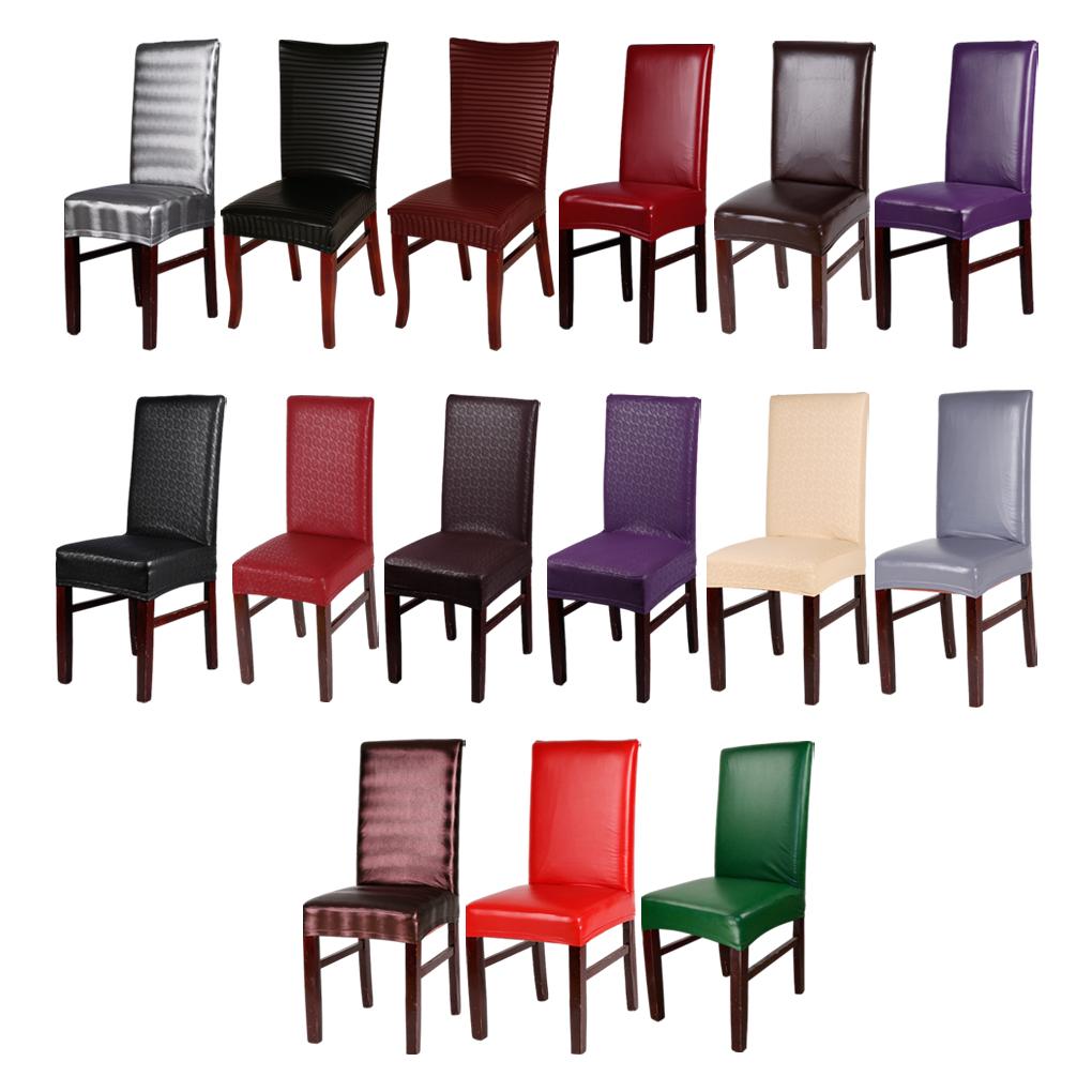 PU Stylish And Practical Chair Covers For All Occasions PU Dining Chair Cover Chair Protector