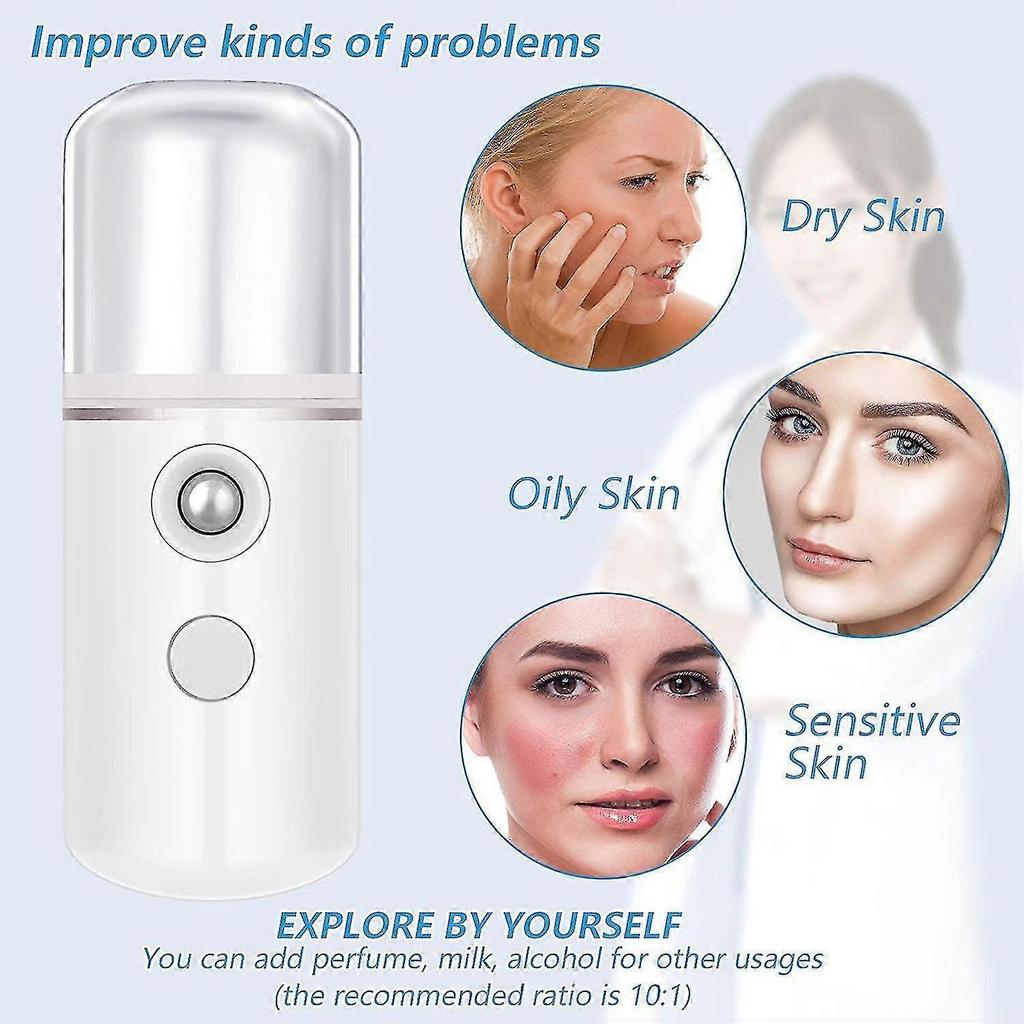 Nano Mist Sprayer Portable Facial Mister Mini Face Mist Handy Sprayer Tw