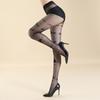 Architectural Decoration Gothic Women's Hot Sexy Sweet Versatile Flocking Black Pantyhose Bottom Long Stockings High Elasticity
