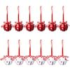 Festive 4CM Metal Bell Ornaments - Christmas Tree Decorations Set