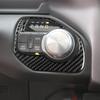 Real Soft Carbon Fiber Car Gear Shift Control Panel 2/4WD Switch Button Dashboard Trim Sticker Compatible with Dodge Ram 1500/2500/3500