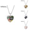 Stunning Heart-shaped Bts Necklace With Colorful Gemstones For Fashion Enthusiasts