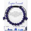 Healing Crystal Bracelet for Women 8mm Natural Stone Crystal Beaded Bracelets Adjustable Handmade Gemstone Bracelet Healing Jewelry Mother's Day