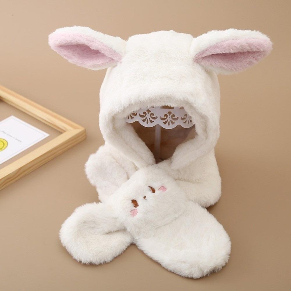 Warm Pullover Cap Plush Ear Protection Hat New Neck Warmer  for Outdoor Cycling Skiing