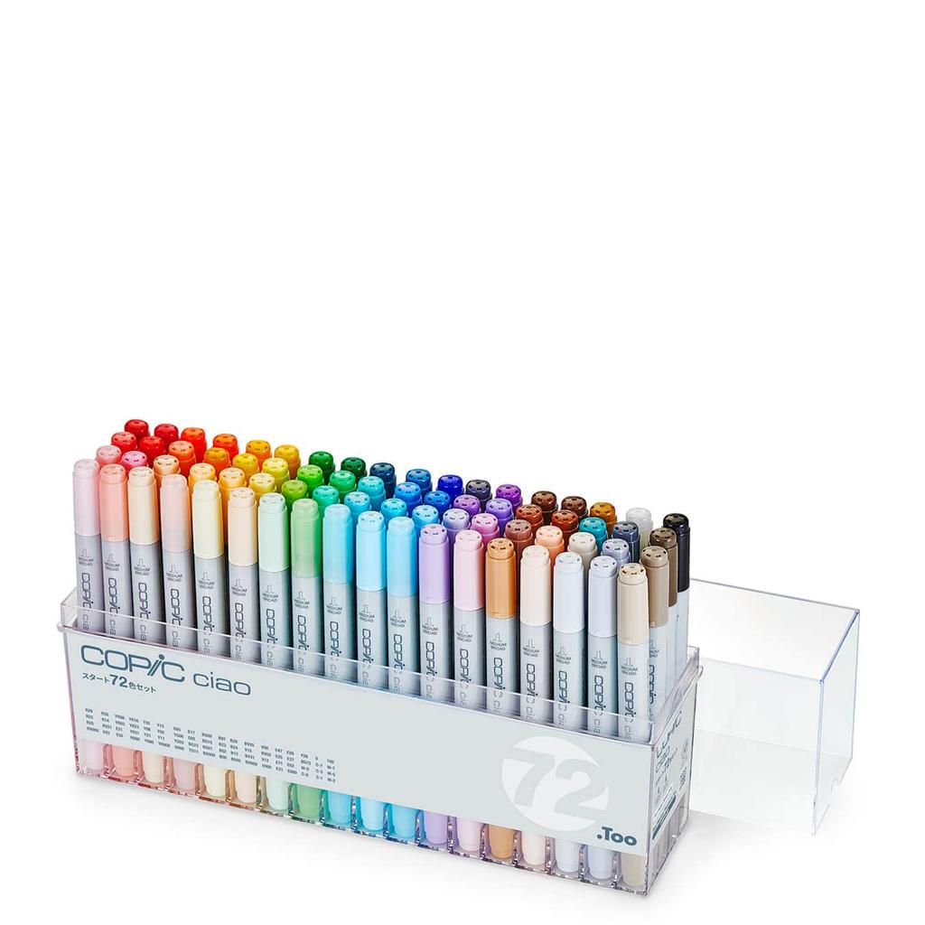 Copic Ciao 72-Color Starter Set Made In Japan Multi-Color Illustration Markers Pen Set