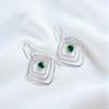 Chrome Diopside Gemstone 925 Sterling Silver Jewelry Handmade Earrings 2.44" EE-71-1