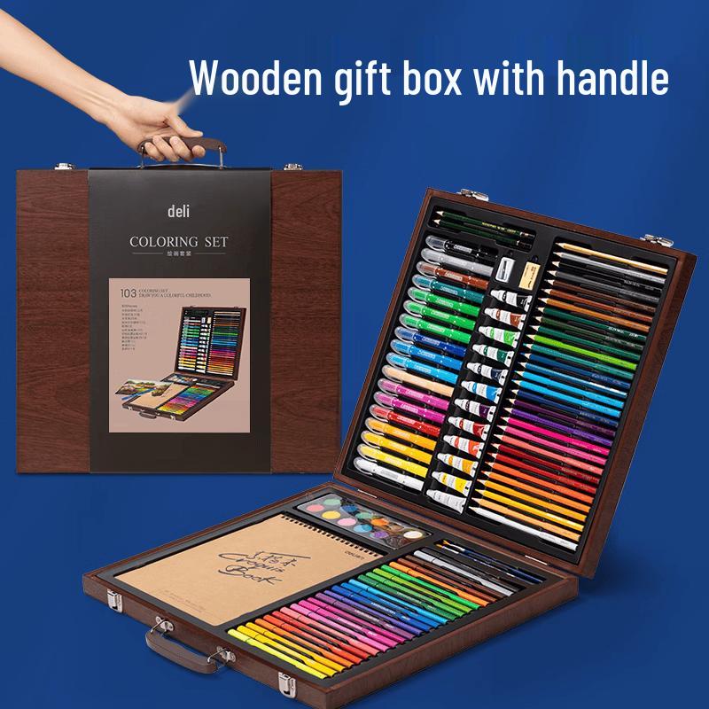Deli 103-Piece Kids Art and Painting Gift Set