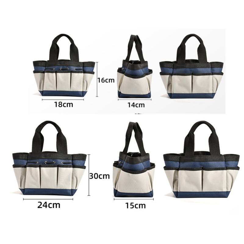 Large Capacity Storage Bag Waterproof Gardening Bags Outdoor Garden Tool Kit Organizer Multi Pocket Hardware Tool Hand Bags