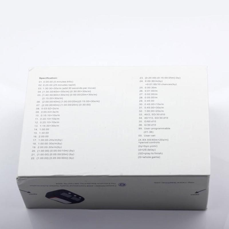 Digitale Schachwettkampf Zähl- und Countdown-Schachspiele Elektronischer Alarm-Timer