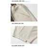 Vintage Contrast Color Plaid Belt Curved Wide Leg Loose Casual Pants For Men