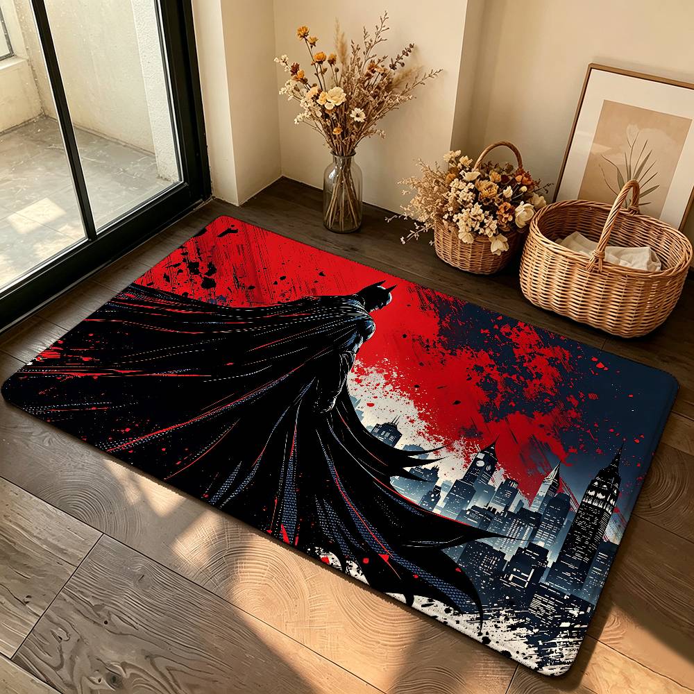Classic B-BatmanS Carpet Bathroom Anti-slip Mat Door Mat Home Decoration Mat Entrance Door Mat Scratch-resistant Door Mat