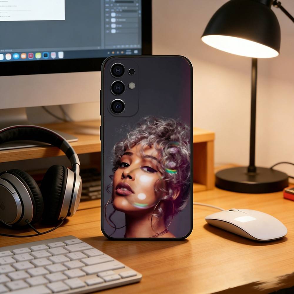 D-DOJA Cat Phone Case Black Silicone Soft For Samsung S25,S24,S21,S22,S23,S30,Ultra,S20,Plus,Fe,Lite