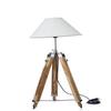 Rustic Wood Tripod Floor Lamp