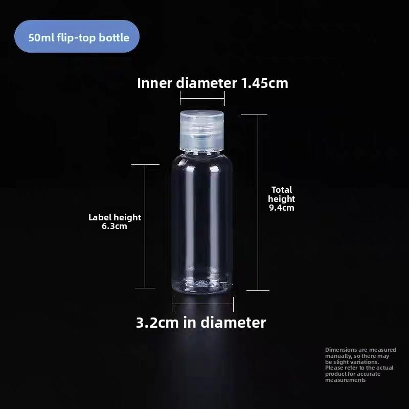 Plastic Cosmetic Bottles With Flip Butterfly Cap For Travel And Storage