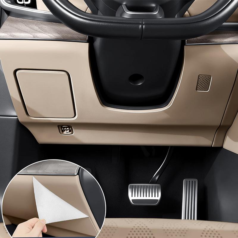For Zeekr 8X 2026 Main Driver's Panel Glove Box Anti-kick Pad Leather Protective Cover Car Interior Accessories